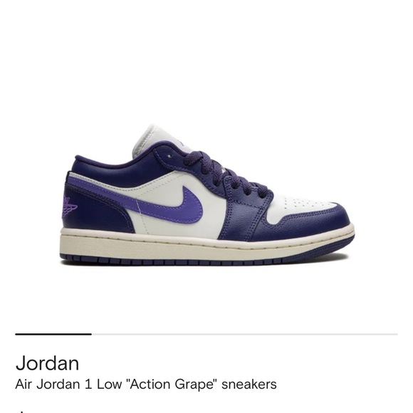 Air Jordan 1 Low "Action Grape" sneakers - Picture 1 of 7